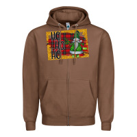 Chestnut Christmas Ho Ho Ho Zipper Hoodie - Bettercallsaul