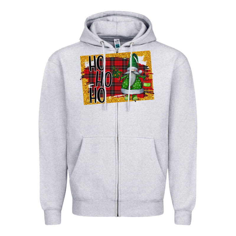 Christmas Ho Ho Ho Zipper Hoodie by Bettercallsaul | Teevron