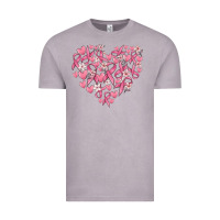 Vintage Zinc breast cancer awareness heart Vintage Tee - MaliasSmallBusiness
