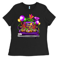 Mardi Gras Farm Truck Ladies Tee | Teevron
