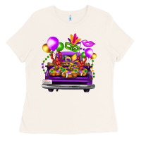 Bone mardi gras farm truck Ladies Tee - FaDigitalArtStudio