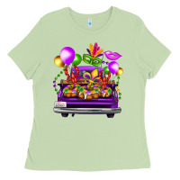 Matcha mardi gras farm truck Ladies Tee - FaDigitalArtStudio