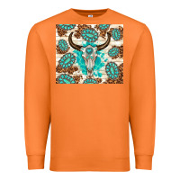 Carrot gemstone bull skull leopard Premium Sweatshirt - TumblerDesignByShophia