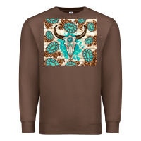 Chestnut gemstone bull skull leopard Premium Sweatshirt - TumblerDesignByShophia