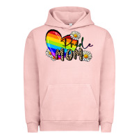Pigment Salmon pride mom Urban Hoodie - FaDigitalArtStudio