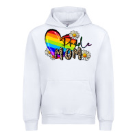 White pride mom Urban Hoodie - FaDigitalArtStudio