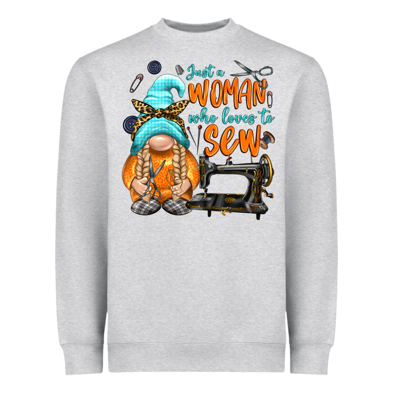 Just A Woman Who Loves To Sew Heavyweight Sweatshirt by NancyCooperArtShop | Teevron