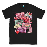 Black valentines day cassette tapes Classic Tee - MaliasSmallBusiness