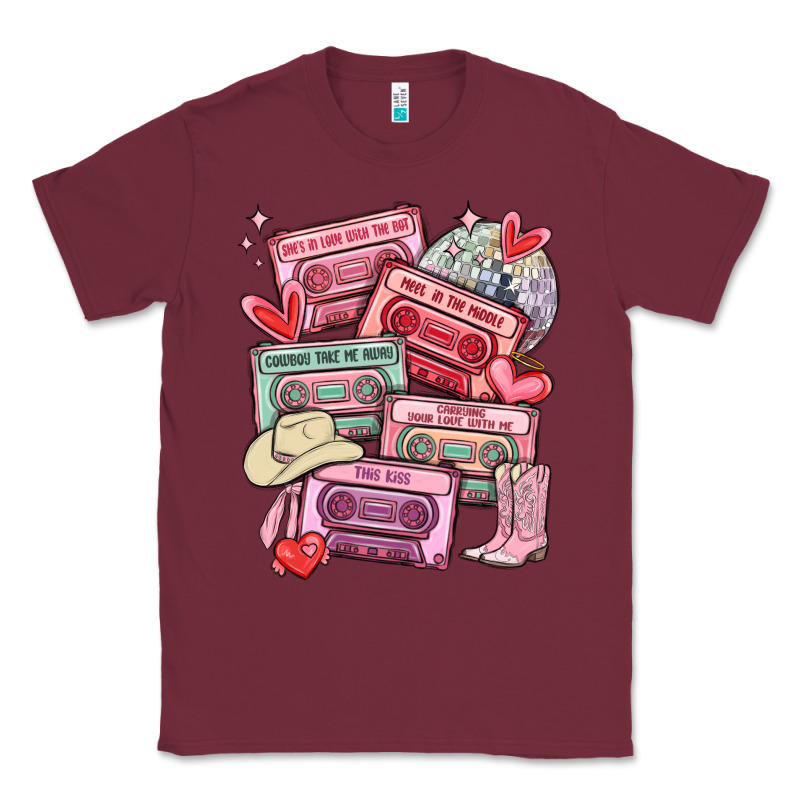Valentines Day Cassette Tapes Classic Tee by MaliasSmallBusiness | Teevron