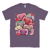 Lavender valentines day cassette tapes Classic Tee - MaliasSmallBusiness