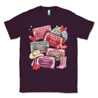 Plum valentines day cassette tapes Classic Tee - MaliasSmallBusiness