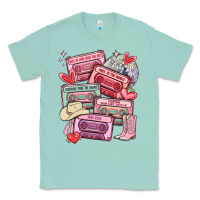 Seafoam valentines day cassette tapes Classic Tee - MaliasSmallBusiness