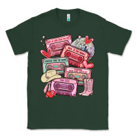 Sports Green valentines day cassette tapes Classic Tee - MaliasSmallBusiness