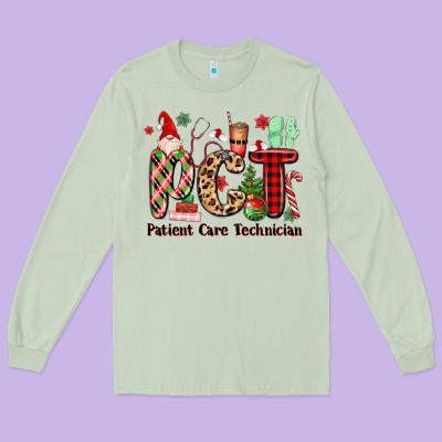 Pct Christmas Long Sleeve Tee Designed By Maliassmallbusiness