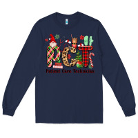 Navy pct christmas Long Sleeve Tee - MaliasSmallBusiness