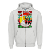 Dove Grey Believe In Hope Santa Moon Zipper Hoodie - Bettercallsaul