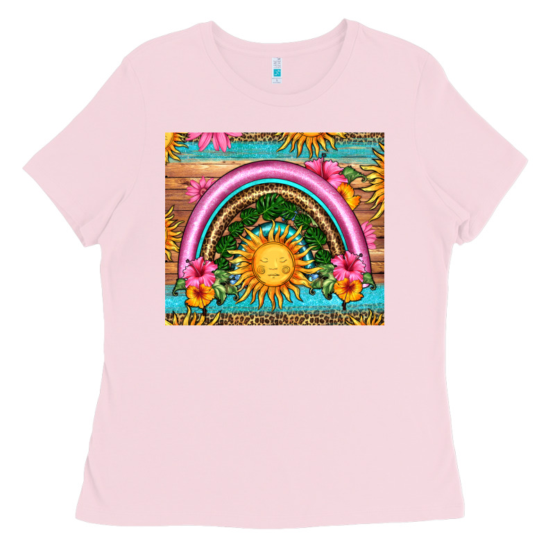 Summer Rainbow Ladies Tee by HRA Design Shop | Teevron