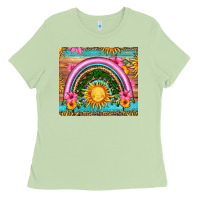 Matcha summer rainbow Ladies Tee - HRA Design Shop