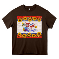 Chocolate Brown i'm not drunk i'm patriotic Heavy Core Tee - HRA Design Shop