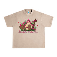 French Oak church is my happy place Urban Heavy Tee - MaliasSmallBusiness