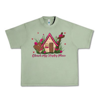 Oil Green church is my happy place Urban Heavy Tee - MaliasSmallBusiness