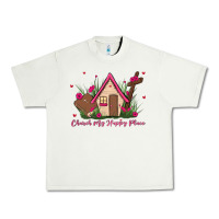 Pistachio church is my happy place Urban Heavy Tee - MaliasSmallBusiness