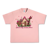 Salmon church is my happy place Urban Heavy Tee - MaliasSmallBusiness
