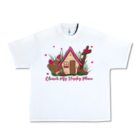 White church is my happy place Urban Heavy Tee - MaliasSmallBusiness