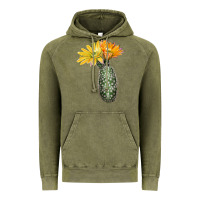 Vintage Olive texas rainbow cactus Vintage Hoodie - LillyAllenDesigns
