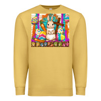 Antique Gold easter day rabbit Premium Sweatshirt - TumblerDesignByShophia