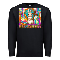 Black easter day rabbit Premium Sweatshirt - TumblerDesignByShophia