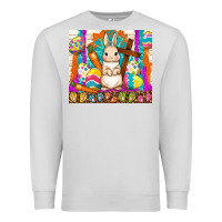Dove Grey easter day rabbit Premium Sweatshirt - TumblerDesignByShophia