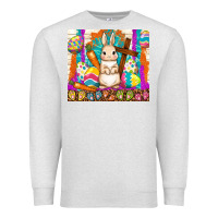 Oatmeal Heather easter day rabbit Premium Sweatshirt - TumblerDesignByShophia
