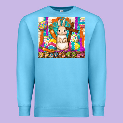 Easter Day Rabbit Premium Sweatshirt Designed By Tumblerdesignbyshophia