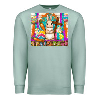 Seafoam easter day rabbit Premium Sweatshirt - TumblerDesignByShophia