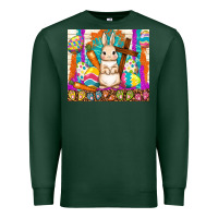 Sports Green easter day rabbit Premium Sweatshirt - TumblerDesignByShophia