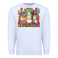 White easter day rabbit Premium Sweatshirt - TumblerDesignByShophia