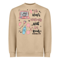 Mushroom she works willingly with her hands Heavyweight Sweatshirt - MaliasSmallBusiness
