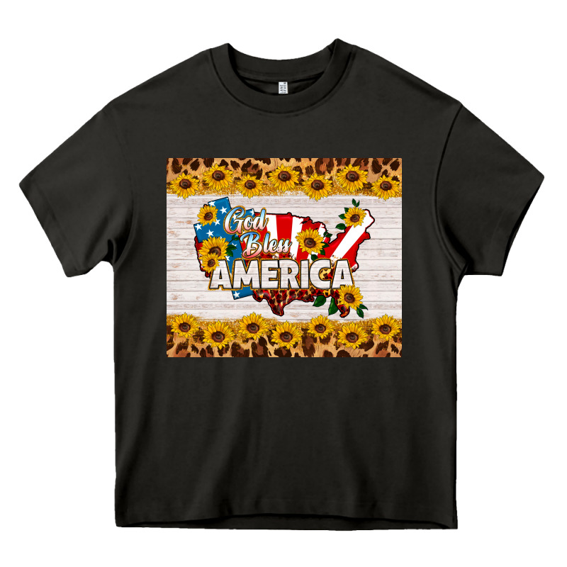 God Bless America Heavy Core Tee by HRA Design Shop | Teevron
