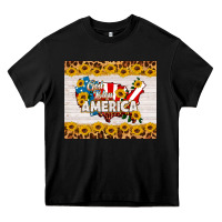 Black god bless america Heavy Core Tee - HRA Design Shop