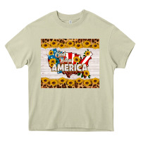 Mossy god bless america Heavy Core Tee - HRA Design Shop