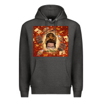 Charcoal Heather wizard head mom Premium Hoodie - TumblerDesignByShophia