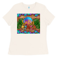Bone salty beach Ladies Tee - HRA Design Shop