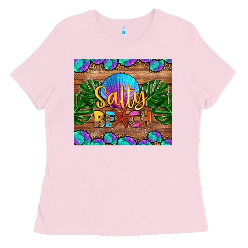 Salty Beach Ladies Tee by HRA Design Shop | Teevron