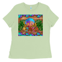 Matcha salty beach Ladies Tee - HRA Design Shop
