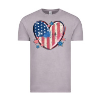 Vintage Zinc usa heart Vintage Tee - MaliasSmallBusiness