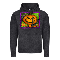 Vintage Black Happy Halloween Pumpkin Vintage Hoodie - Jasminsmagicworld