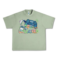 Oil Green level 100 days unlocked Urban Heavy Tee - MaliasSmallBusiness