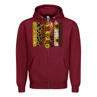Burgundy fall glitter brush strokes Zipper Hoodie - Bettercallsaul
