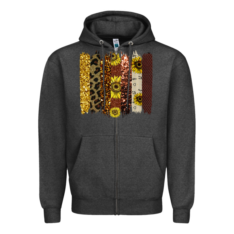 Fall Glitter Brush Strokes Zipper Hoodie by Bettercallsaul | Teevron